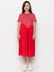Сукня-футболка червона в смужку | 6276500 | фото 3