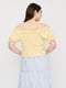 Блуза желтая в принт | 6279332 | фото 4