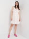 Сукня А-силуету біла в принт | 6279682 | фото 2