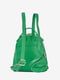Рюкзак кожаный зеленый | 6279924 | фото 4
