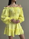 Платье А-силуэта желтое | 6279974 | фото 2