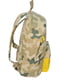 Рюкзак цвета хаки с принтом | 5966104 | фото 4