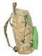 Рюкзак цвета хаки с принтом | 5966106 | фото 3
