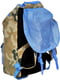 Рюкзак цвета хаки с принтом | 5966114 | фото 4