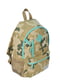 Рюкзак цвета хаки с принтом | 5966118 | фото 2