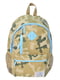 Рюкзак цвета хаки с принтом | 5966119 | фото 2