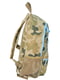 Рюкзак цвета хаки с принтом | 5966119 | фото 3