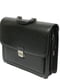 Чоловічий портфель з екошкіри Jurom Польща 0-33/2-111 чорний | 6276557 | фото 5