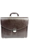 Мужской портфель из эко кожи Jurom 0-30-112 коричневый | 6276573 | фото 2