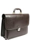 Чоловічий портфель з екошкіри Jurom Польща 0-33/2-112 коричневий | 6276578 | фото 2