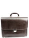 Чоловічий портфель з екошкіри Jurom Польща 0-33/2-112 коричневий | 6276578 | фото 4