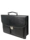 Чоловічий діловий портфель з екошкіри Exclusive 722900 чорний | 6277462 | фото 2