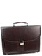 Чоловічий портфель із еко шкіри Exclusive, Україна 722900 коричневий | 6277816 | фото 2