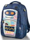 Рюкзак синий с принтом | 6277957