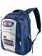 Рюкзак синий с принтом | 6277957 | фото 4