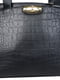Жіноча сумка з еко шкіри під рептилію Giaguaro чорна | 6278556 | фото 4