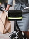 Велосумка на руль с верхним прозрачным карманом для телефона черная | 6278569 | фото 3