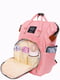 Рюкзак-сумка для мамы розовый 12 л | 6278632 | фото 6