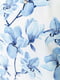Блуза блакитна з квітковим принтом | 6280109 | фото 5