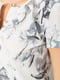 Блуза сіра з квітковим принтом | 6280118 | фото 5