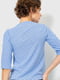 Блуза голубая с геометрическим принтом | 6280139 | фото 4
