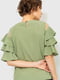 Блуза оливкового цвета | 6280157 | фото 4