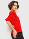 Блуза червона в горох | 6280166 | фото 3