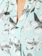 Блуза м'ятного кольору з квітковим принтом | 6280178 | фото 5