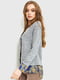 Блуза сіро-синя зі стилізованим кардиганом | 6280181 | фото 3