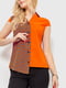 Блуза оранжевая с принтом | 6280201 | фото 3