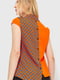 Блуза оранжевая с принтом | 6280201 | фото 4