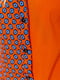 Блуза оранжевая с принтом | 6280201 | фото 5