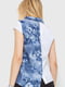 Блуза біло-синя з квітковим принтом | 6280209 | фото 4