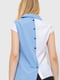 Блуза біло-блакитна в горох | 6280210 | фото 4