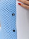 Блуза біло-блакитна в горох | 6280210 | фото 5