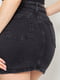 Джинсовая юбка черная | 6280296 | фото 4