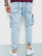 Джоґери блакитні джинсові | 6280372 | фото 4