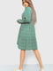 Сукня А-силуету зелена з квітковим принтом | 6280561 | фото 4