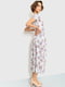 Сукня А-силуету сіра з квітковим принтом | 6280568 | фото 3