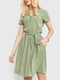 Сукня А-силуету оливкова | 6280576 | фото 2