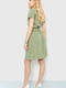 Сукня А-силуету оливкова | 6280576 | фото 4