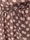 Платье А-силуэта коричневое в горох | 6280584 | фото 5