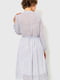Сукня А-силуету молочно-бузкова з квітковим принтом | 6280586 | фото 4