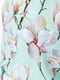Сукня А-силуету бірюзова з квітковим принтом | 6280587 | фото 5