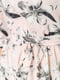 Сукня А-силуету пудрова з квітковим принтом | 6280589 | фото 5
