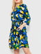 Платье А-силуэта в разноцветный принт | 6280590 | фото 2