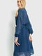 Сукня А-силуету синя у горох | 6280596 | фото 4