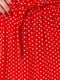 Платье А-силуэта красное в горох | 6280603 | фото 5