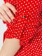 Платье А-силуэта красное в горох | 6280603 | фото 6