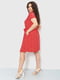 Сукня А-силуету червона з квітковим принтом | 6280608 | фото 3